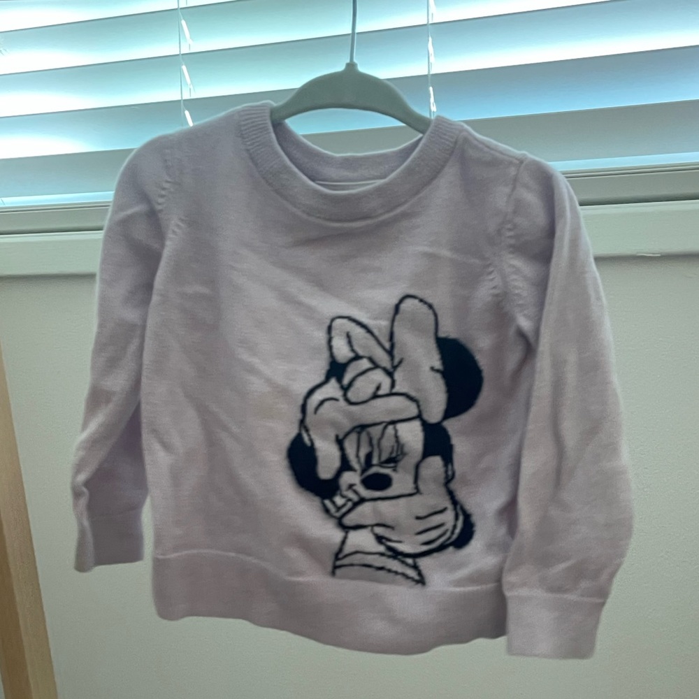 Girls purple Minnie sweater